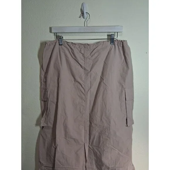 NWT Wild Fable Maxi Cargo Skirt Pink Grunge Retro Y2K Oversized Large MSRP $28 - Picture 4 of 7